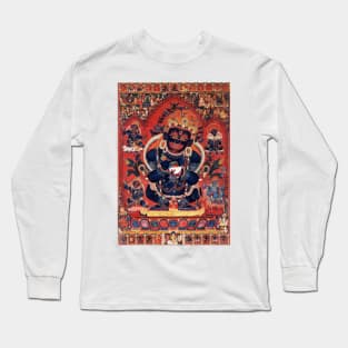 Mahakala Tibetan Buddhist Wrathful Deity Long Sleeve T-Shirt